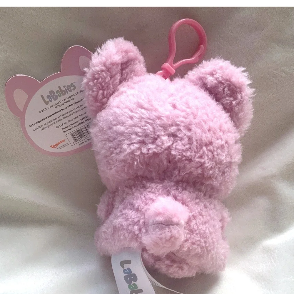 LaBabies CECE Pink Plush Clip Keychain 5